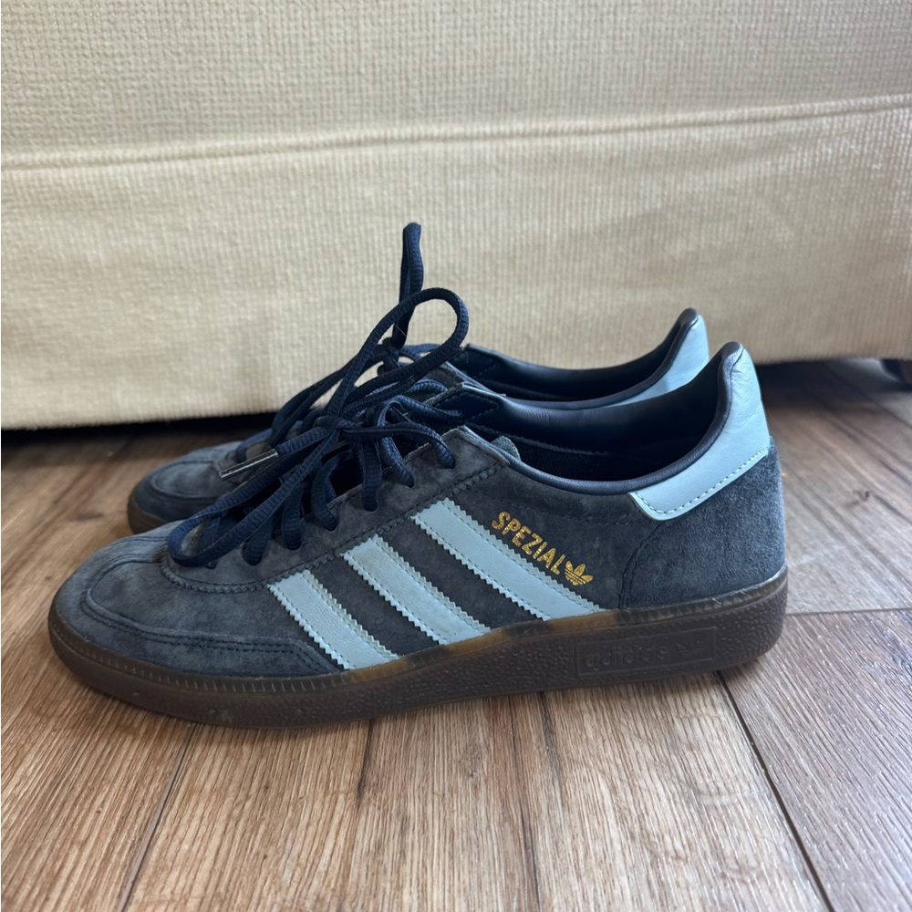 Adidas Spezial Men's Navy and White Sneakers